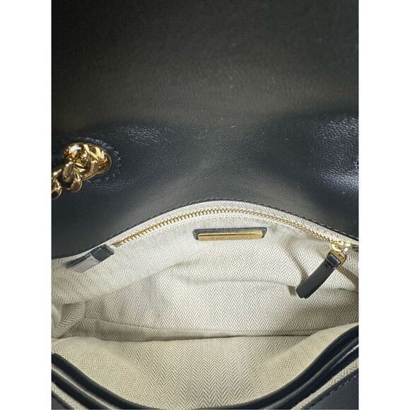 NWOT TORY BURCH KIRA SMALL CHEVRON BAG IN BLACK - Picture 14 of 16
